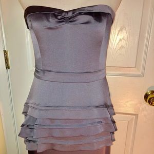 Semi-formal gunmetal cocktail dress